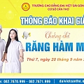 ĐẠI VIỆT CẦN THƠ THÔNG BÁO KHAI GIẢNG LỚP CHỨNG CHỈ RĂNG HÀM MẶT