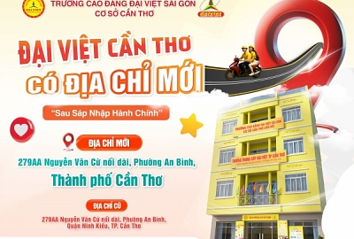 ĐẠI VIỆT CẦN THƠ THÔNG BÁO THAY ĐỔI ĐỊA CHỈ MỚI SAU KHI SÁP NHẬP CÁC TỈNH THÀNH
