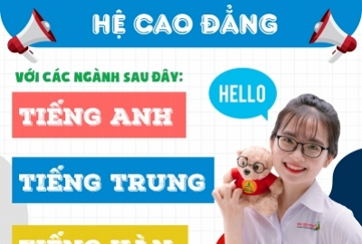 ĐẠI VIỆT CẦN THƠ THÔNG BÁO TUYỂN SINH HỆ CAO ĐẲNG CÁC NGÀNH TIẾNG ANH- TRUNG QUỐC- HÀN QUỐC- NHẬT NĂM 2023