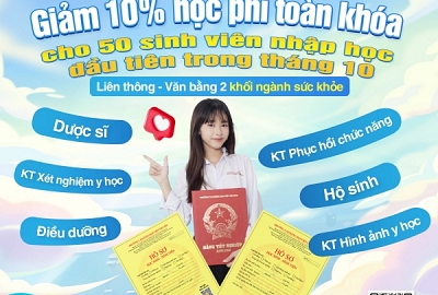 ĐẠI VIỆT CẦN THƠ THÔNG BÁO TUYỂN SINH LIÊN THÔNG – VĂN BẰNG 2 HỆ CAO ĐẲNG KHỐI NGÀNH CHĂM SÓC SỨC KHỎE NĂM 2025