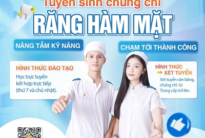 2025 HÀNH TRÌNH KIẾN TẠO NỤ CƯỜI TỎA SÁNG CÙNG CHỨNG CHỈ RĂNG HÀM MẶT