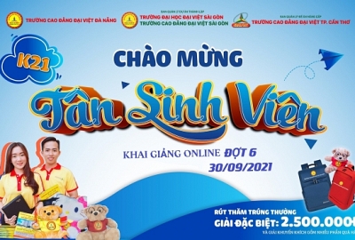 Trường Cao đẳng Đại Việt Sài Gòn cơ sở Cần Thơ Liên kết - Lễ khai giảng đợt 6 năm học 2021