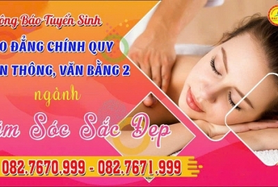ĐẠI VIỆT CẦN THƠ THÔNG BÁO TUYỂN SINH HỆ CAO ĐẲNG CHÍNH QUY, LIÊN THÔNG, VĂN BẰNG 2 NGÀNH CHĂM SÓC SẮC ĐẸP