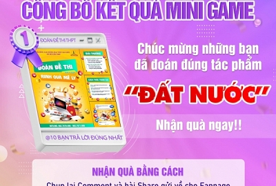 CÔNG BỐ KẾT QUẢ MINI GAME "ĐOÁN ĐỀ THI RINH QUÀ MÊ LY"
