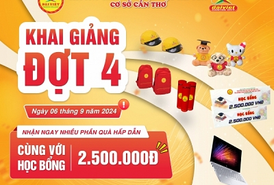 CAO ĐẲNG ĐẠI VIỆT SÀI GÒN CƠ SỞ CẦN THƠ THÔNG BÁO KHAI GIẢNG ĐỢT 4 NGÀY 06/09/2024