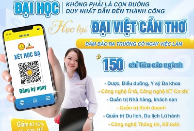 ĐẠI HỌC KHÔNG PHẢI LÀ CON ĐƯỜNG DUY NHẤT DẪN ĐẾN THÀNH CÔNG, HỌC TẠI ĐẠI VIỆT CẦN THƠ ĐẢM BẢO RA TRƯỜNG CÓ NGAY VIỆC LÀM