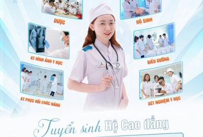 THÔNG BÁO TUYỂN SINH LIÊN THÔNG, VĂN BẰNG 2 HỆ CAO ĐẲNG NGÀNH: DƯỢC, ĐIỀU DƯỠNG, HỘ SINH, XÉT NGHIỆM Y HỌC, PHỤC HỒI CHỨC NĂNG, KỸ THUẬT HÌNH ẢNH Y HỌC