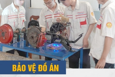 BUỔI BẢO VỆ ĐỒ ÁN TỐT NGHIỆP CỦA SINH VIÊN CÔNG NGHỆ Ô TÔ K21