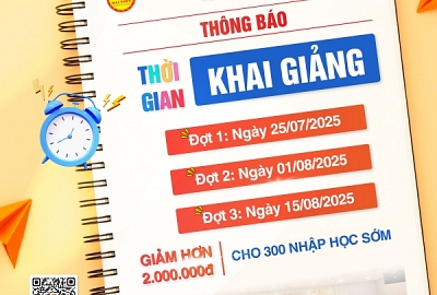 ĐẠI VIỆT CẦN THƠ THÔNG BÁO KHAI GIẢNG – NHẬP HỌC NGAY, NHẬN ƯU ĐÃI LỚN!