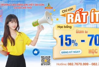ĐẠI VIỆT CẦN THƠ CHO BIẾT CÒN RẤT ÍT HỌC BỔNG GIẢM TỪ 15% ĐẾN 70% HỌC PHÍ CÁC NGÀNH THÔI NÈ