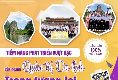 TIỀM NĂNG PHÁT TRIỂN VƯỢT BẬC CỦA NGÀNH QUẢN TRỊ DU LỊCH TRONG TƯƠNG LAI