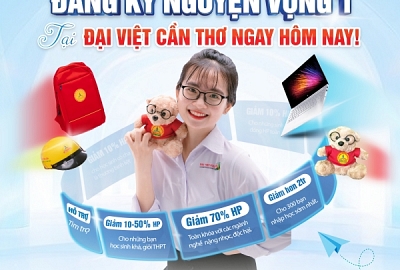 ĐĂNG KÝ NGUYỆN VỌNG 1 VÀO ĐẠI VIỆT CẦN THƠ NGAY HÔM NAY!