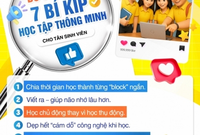BỎ TÚI NGAY 7 BÍ KÍP HỌC TẬP THÔNG MINH CHO TÂN SINH VIÊN