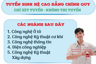 ĐẠI VIỆT CẦN THƠ THÔNG BÁO TUYỂN SINH HỆ CAO ĐẲNG CHÍNH QUY KHỐI NGÀNH KỸ THUẬT CÔNG NGHỆ NĂM  2023