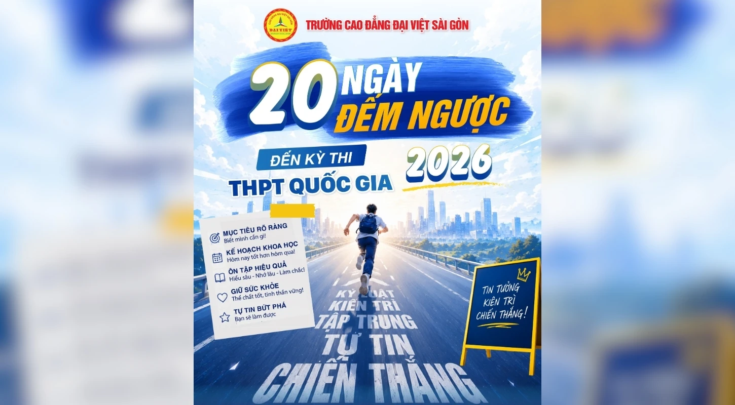 20 NGÀY ĐẾM NGƯỢC ĐẾN KỲ THI THPT QUỐC GIA 2026!