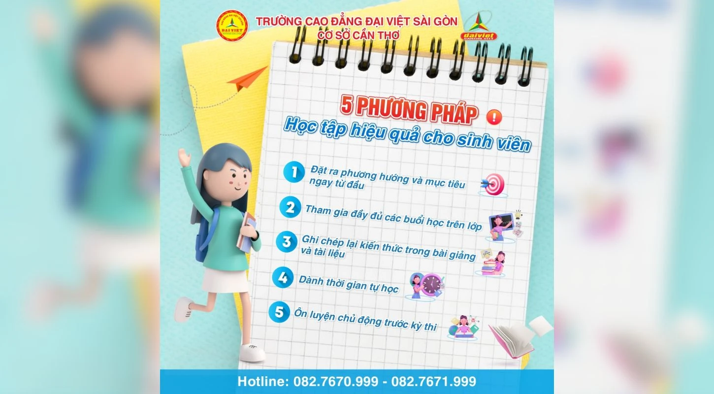 5 Phương Pháp Học Tập Hiệu Quả Cho Các Bạn Sinh Viên