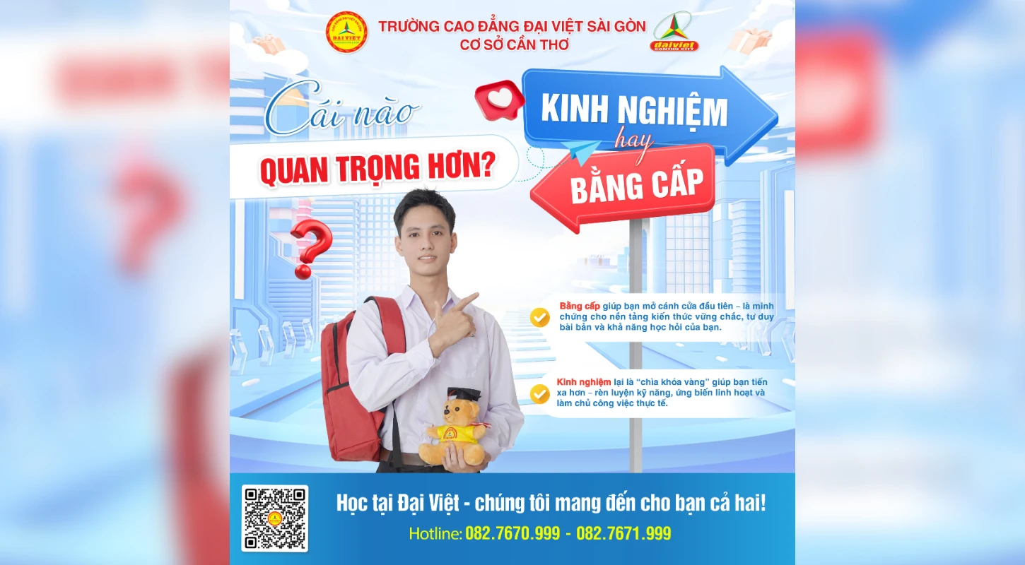 Bằng Cấp Hay Kinh Nghiệm – Cái Nào Quan Trọng Hơn | Trường Trung Cấp Đại Việt Tp Cần Thơ