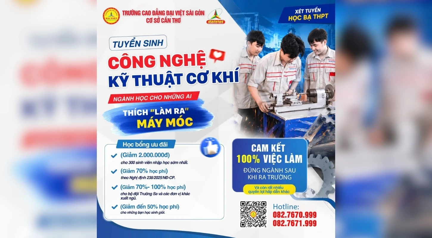 CÔNG NGHỆ KỸ THUẬT CƠ KHÍ – NGÀNH HỌC DÀNH CHO NHỮNG AI THÍCH “LÀM RA” MÁY MÓC