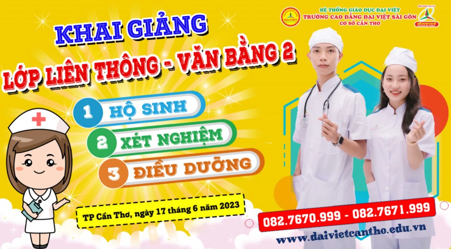 Đại Việt Cần Thơ Khai Giảng Trực Tuyến Lớp Hộ Sinh, Xét Nghiệm, Điều Dưỡng