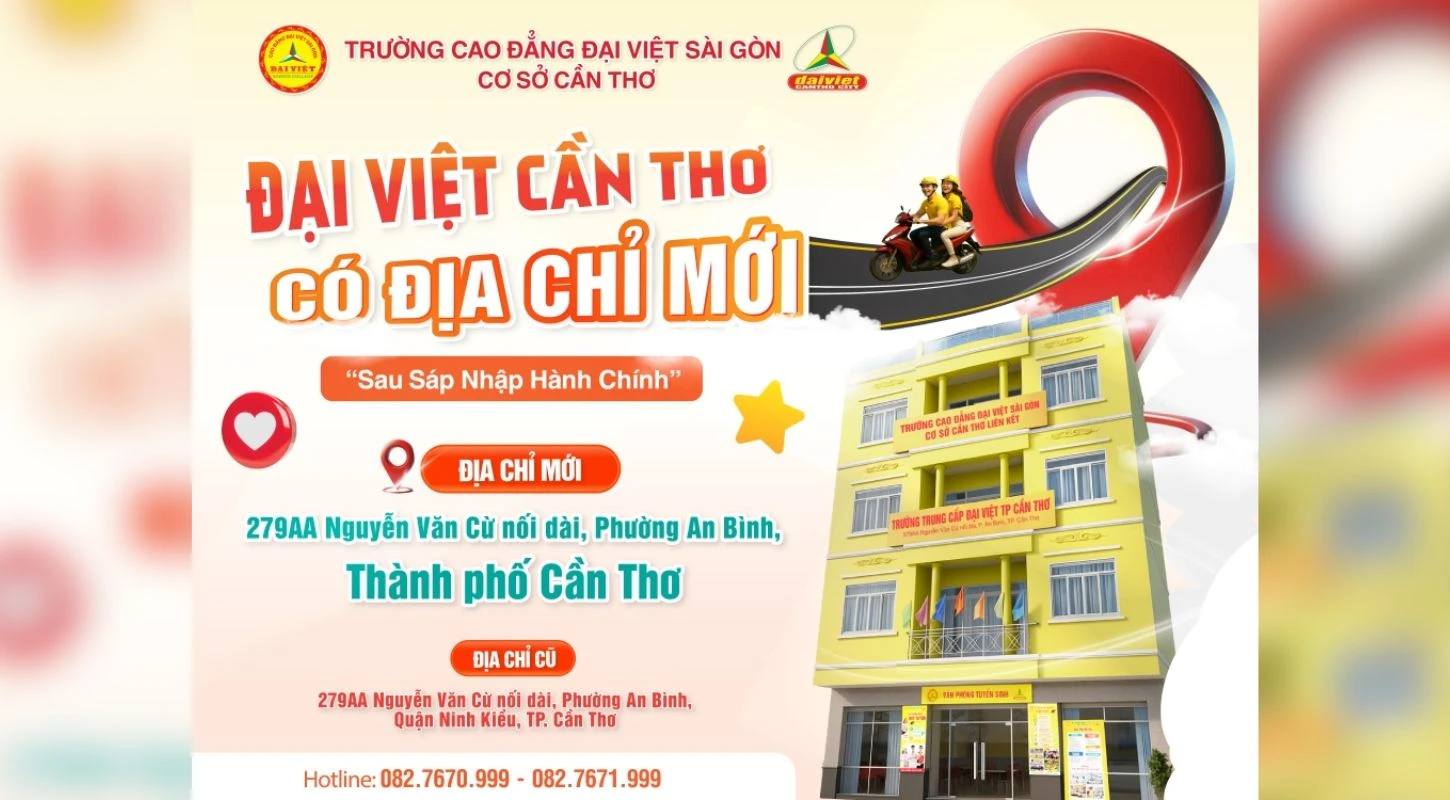 Đại Việt Cần Thơ Thông Báo Thay Đổi Địa Chỉ Mới Sau Khi Sáp Nhập Các Tỉnh Thành