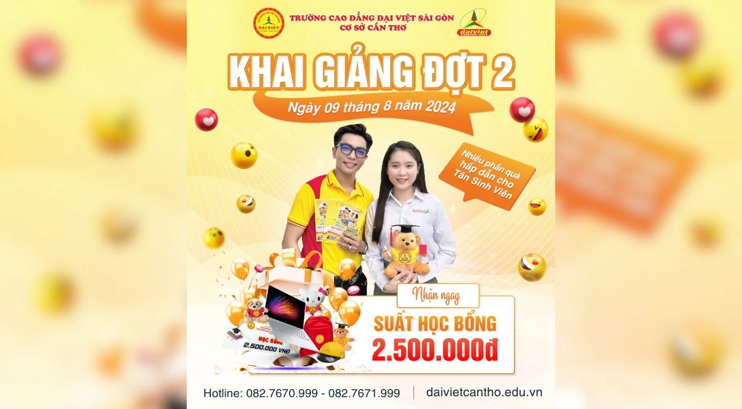 Đại Việt Tp Cần Thơ Khai Giảng Chào Tân Sinh Viên K24 Đợt 2 Ngày 09/08/2024