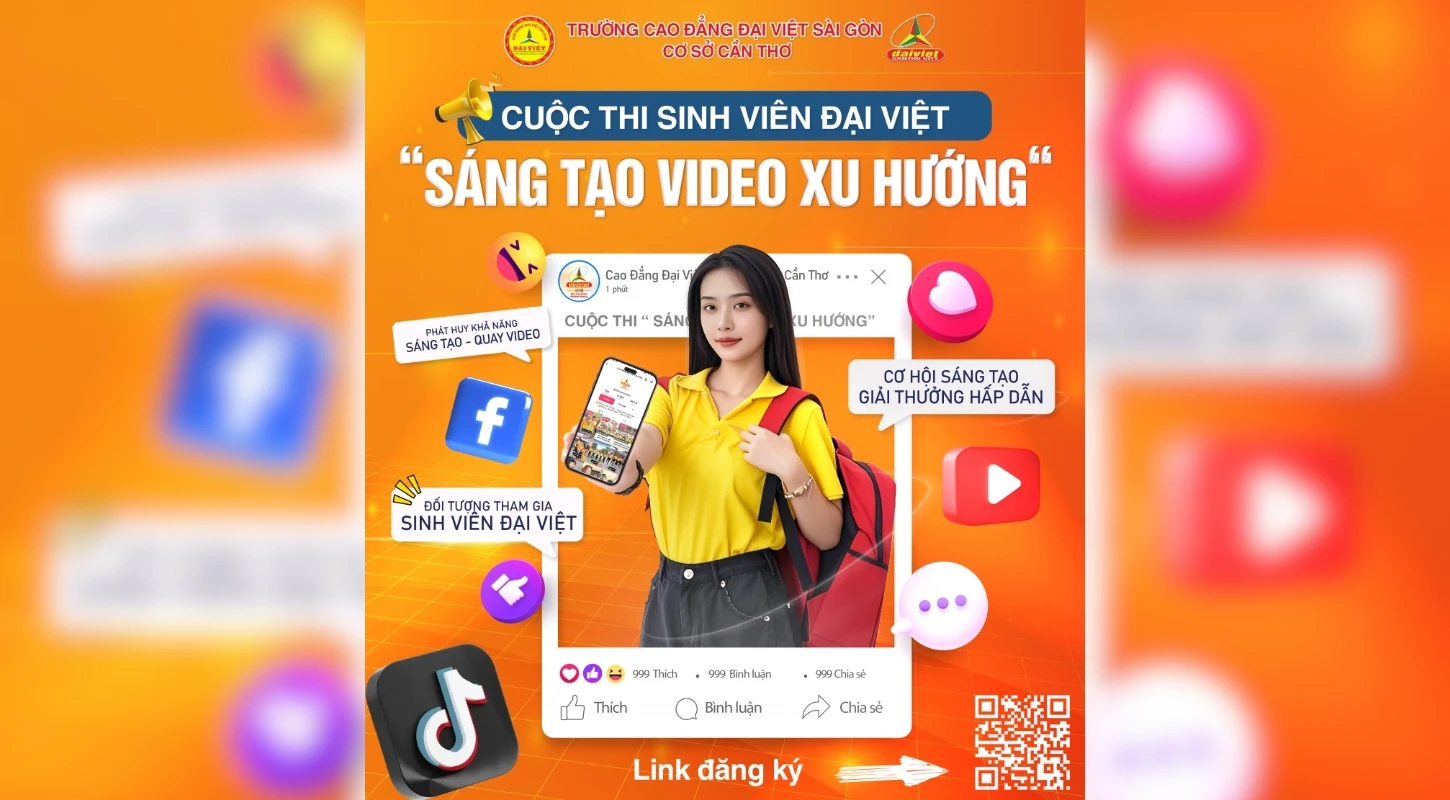 Đại Việt Tp Cần Thơ Thông Báo Cuộc Thi “Sinh Viên Đại Việt – Sáng Tạo Video Xu Hướng”