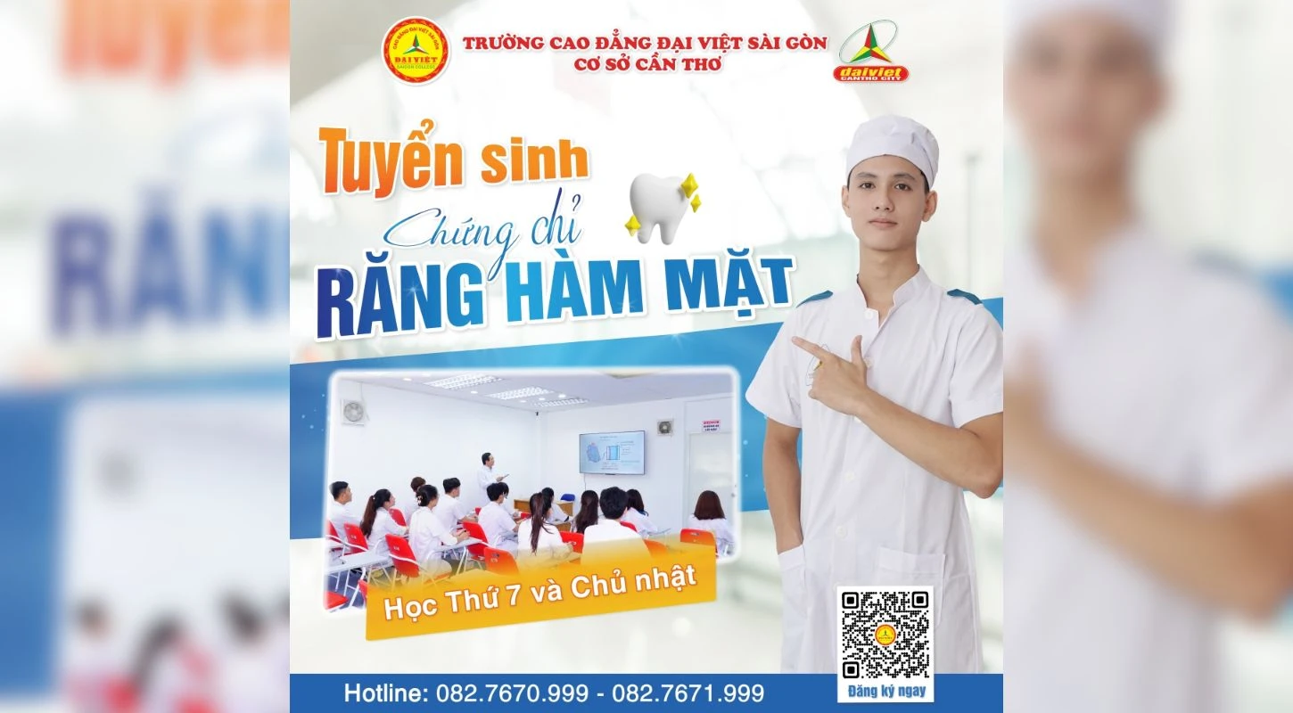Đại Việt Tp Cần Thơ Thông Báo Tuyển Sinh Chứng Chỉ Răng Hàm Mặt