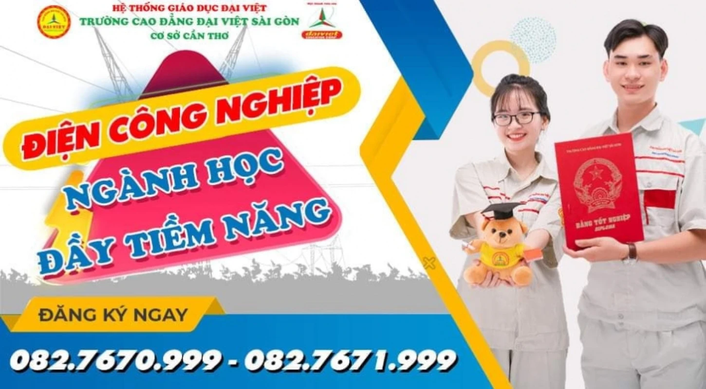 Đại Việt Tp Cần Thơ Thông Báo Tuyển Sinh Ngành Điện Công Nghiệp - Ngành Học Đầy Tiềm Năng