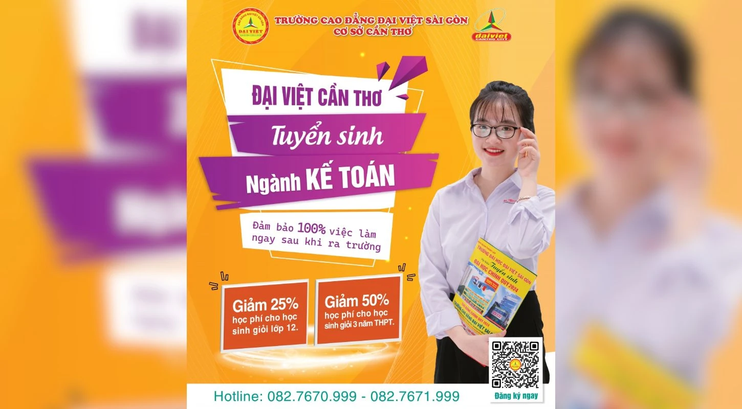 Đại Việt Tp Cần Thơ Thông Báo Tuyển Sinh Ngành Kế Toán