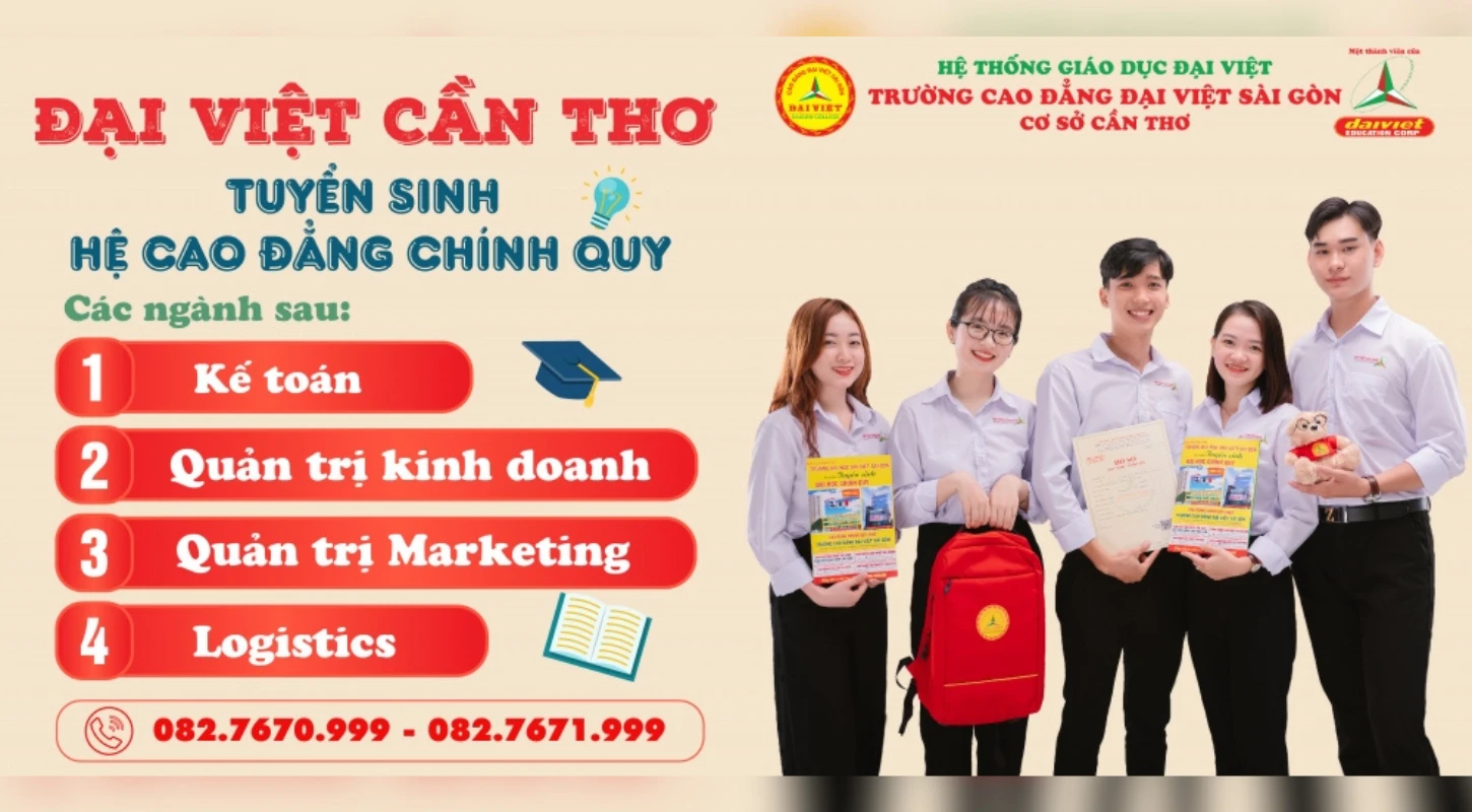 Đại Việt Tp Cần Thơ Tuyển Sinh Hệ Cao Đẳng Chính Quy Khối Ngành Kinh Tế Năm 2023