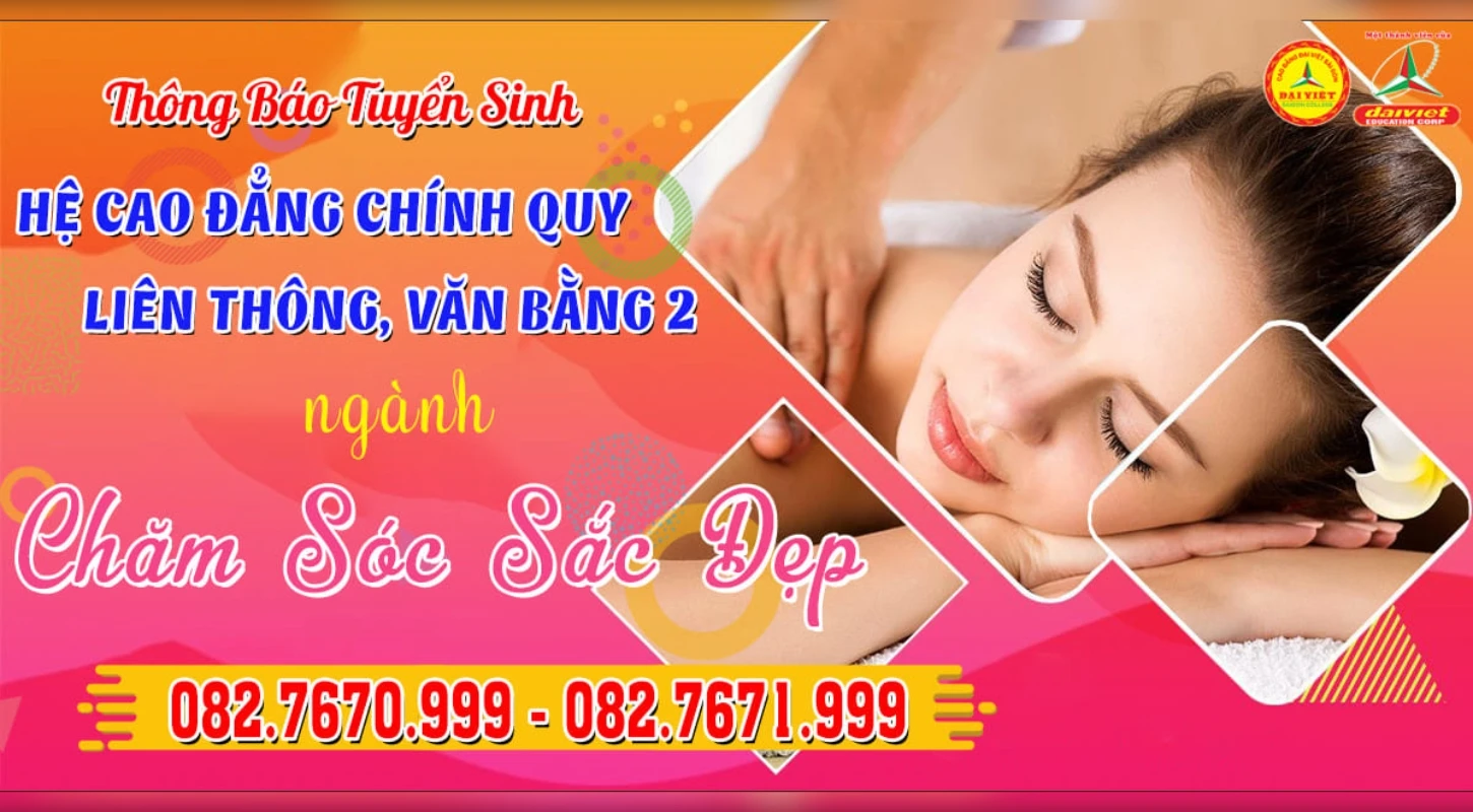 Học Chăm Sóc Sắc Đẹp Tại Đại Việt Tp Cần Thơ – Tuyển Sinh Cao Đẳng Chính Quy, Liên Thông