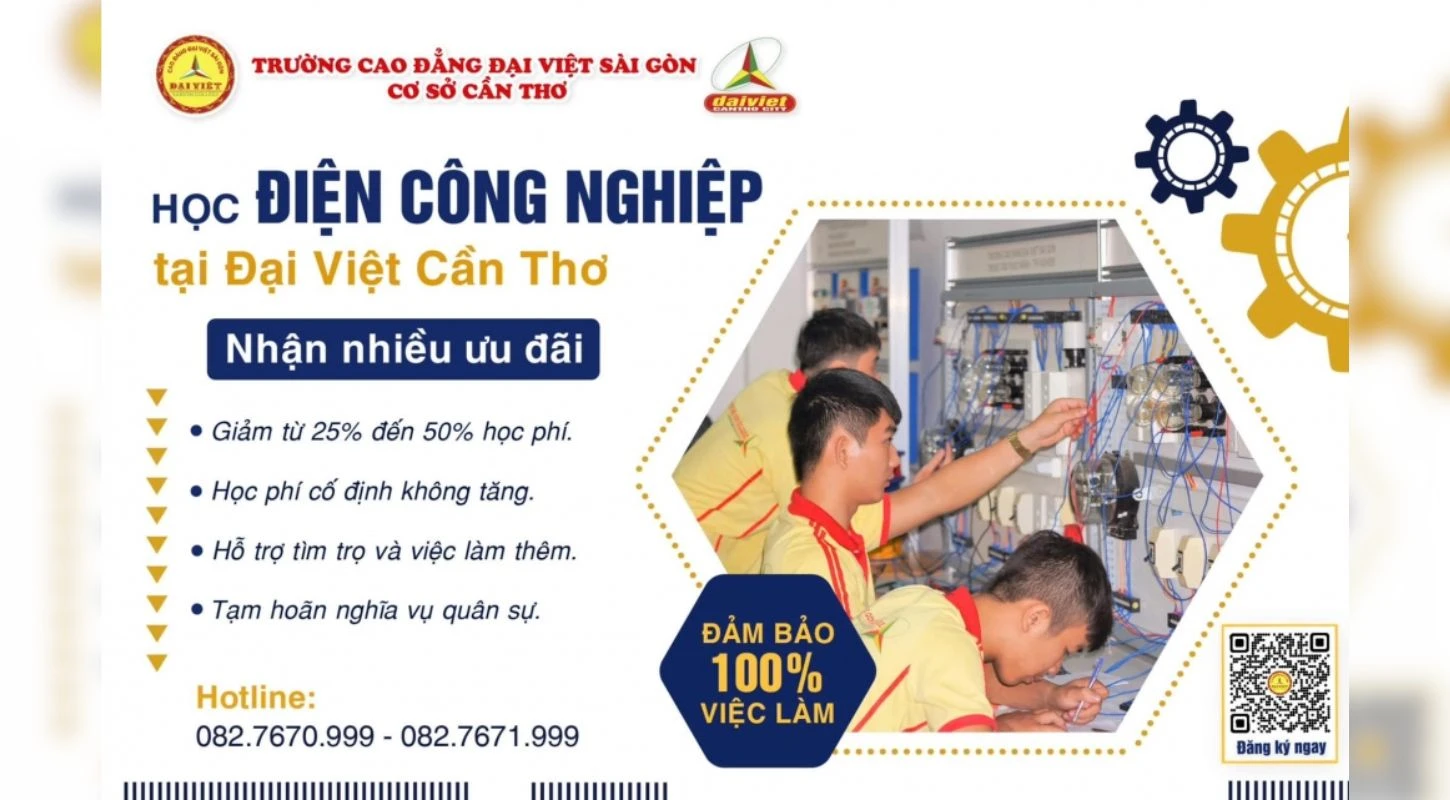 Học Điện Công Nghiệp Tại Đại Việt Tp Cần Thơ – Nhận Nhiều Ưu Đãi