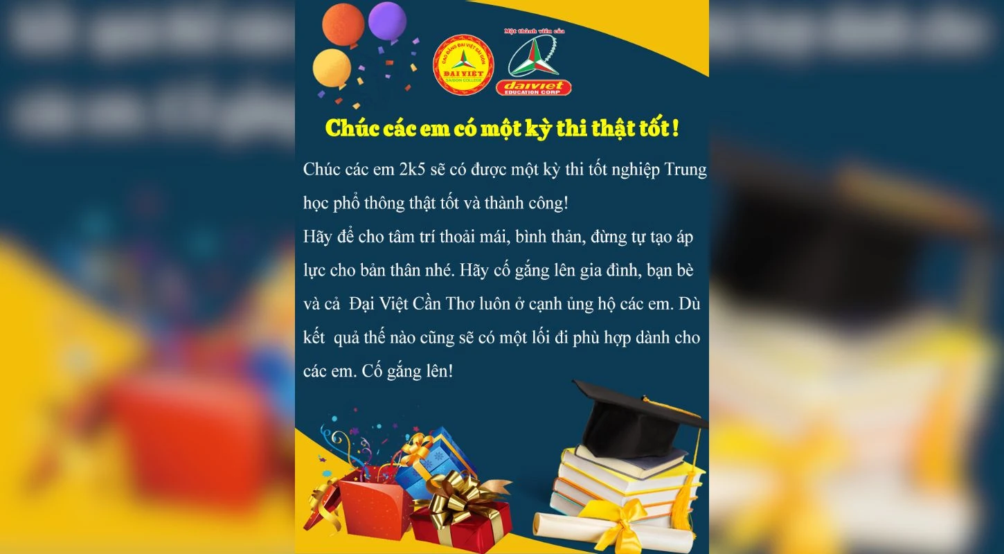 Lời Chúc Gửi Đến Các Sĩ Tử 2K5