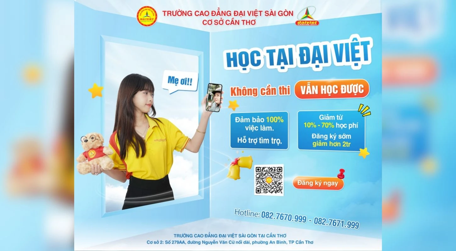 Mẹ Ơi, Học Trường Đại Việt Sài Gòn Cơ Sở Cần Thơ Chỉ Xét Tuyển Không Thi Tuyển