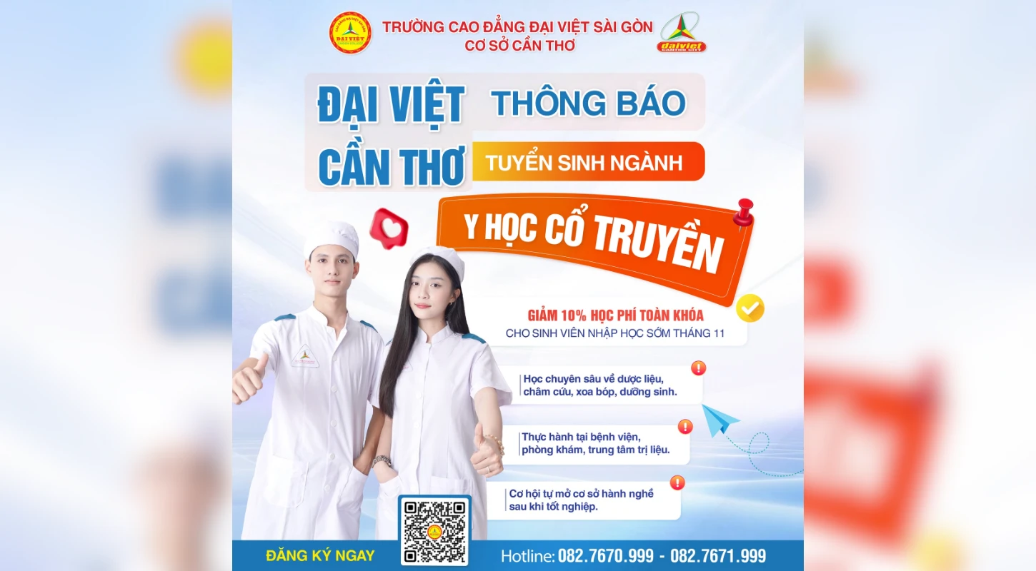 Ngành Y Học Cổ Truyền – Sinh viên Đại Việt Cần Thơ Học Chuyên Sâu & Thực Hành | Trường Trung Cấp Đại Việt Tp Cần Thơ