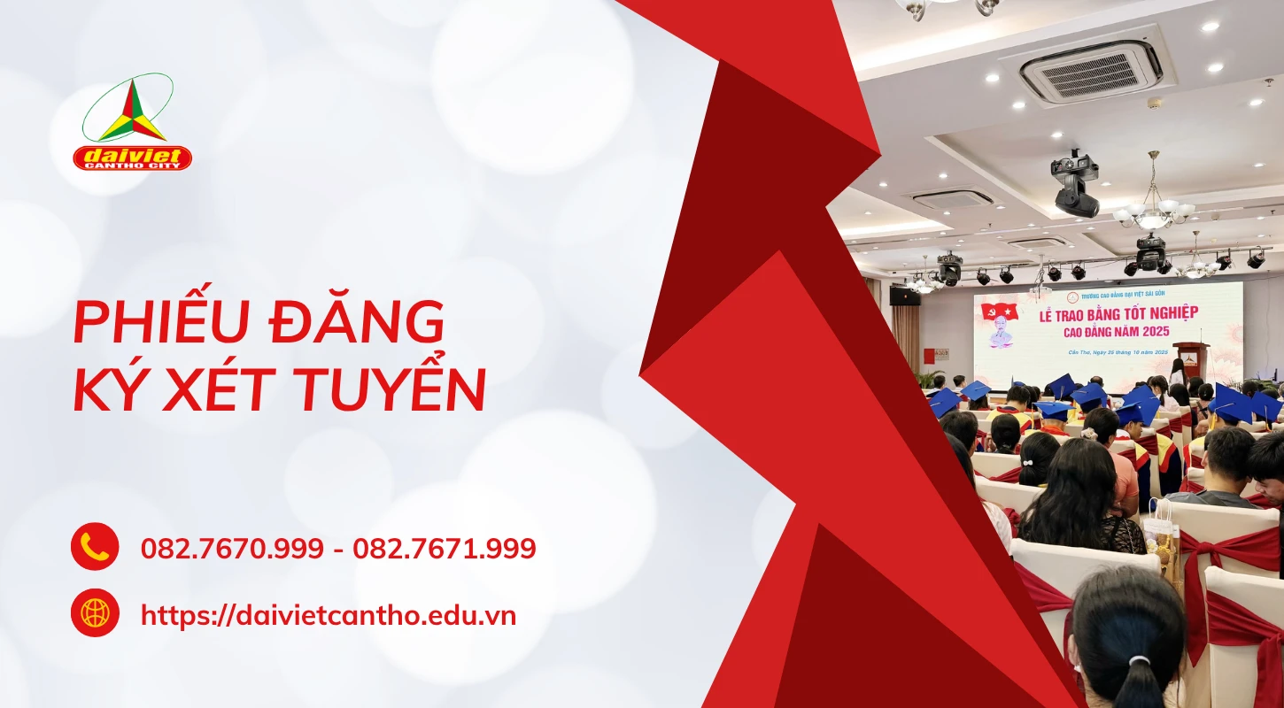 Phiếu Đăng Ký Cao Đẳng Liên Thông - Văn Bằng 2 Năm 2026