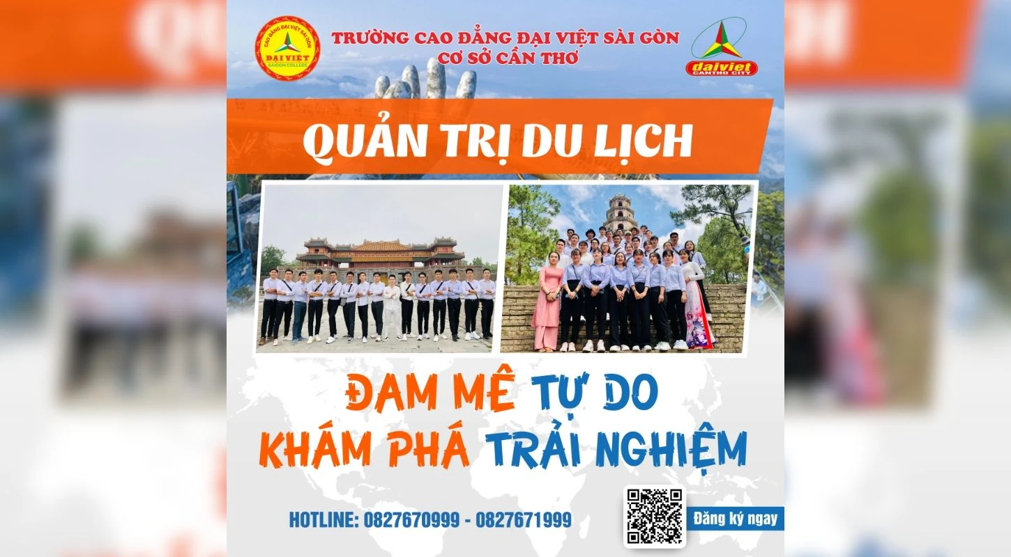 Quản Trị Du Lịch - Đam Mê Tự Do - Khám Phá Trải Nghiệm
