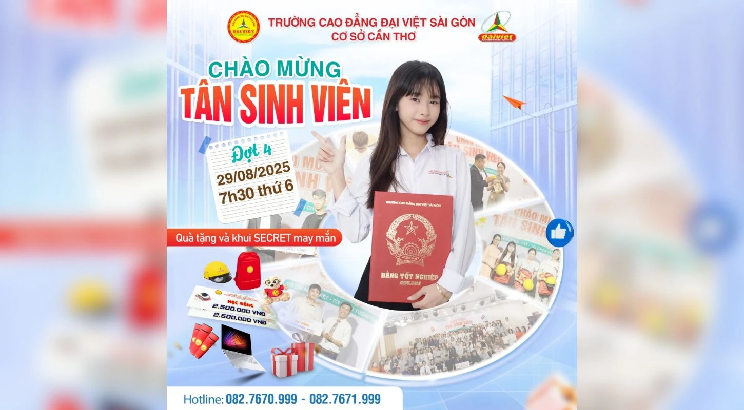 Tân Sinh Viên Đại Việt Cần Thơ Sẵn Sàng Bùng Nổ 2025!
