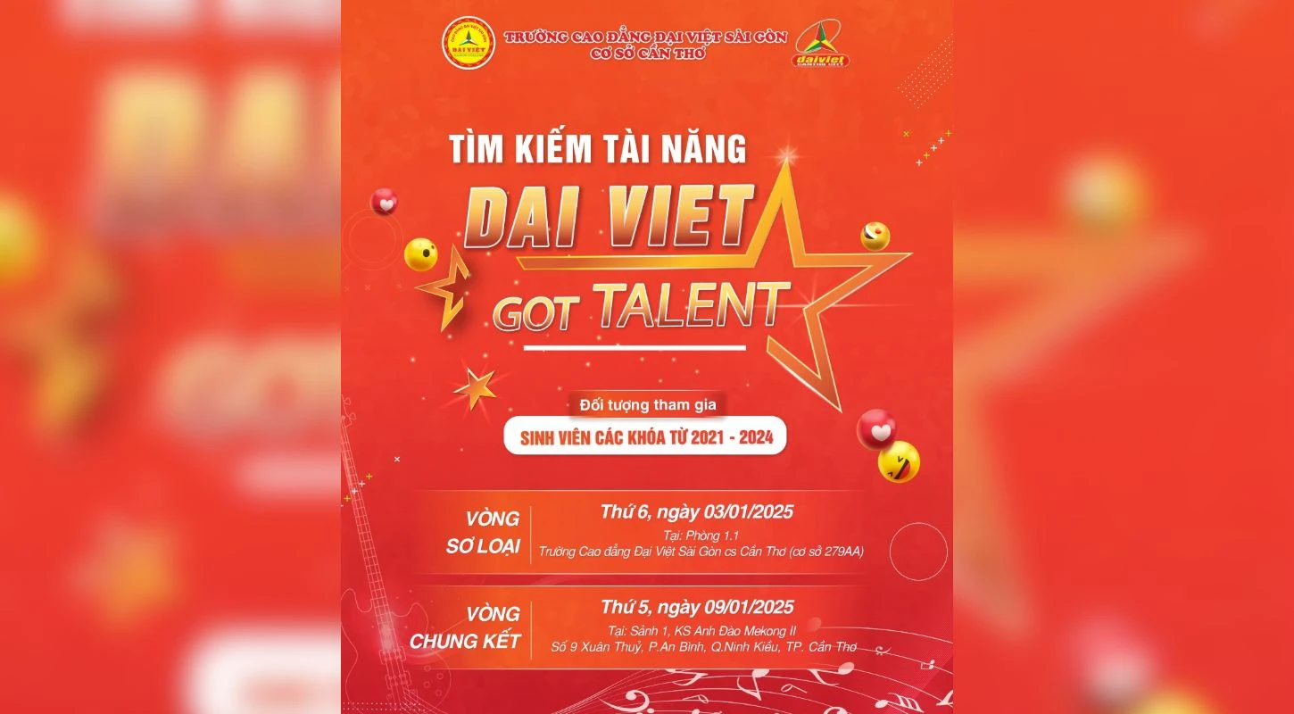 Thể Hiện Tài Năng, Giành Giải Thưởng Hấp Dẫn Cùng “Dai Viet Got Talent 2024”!