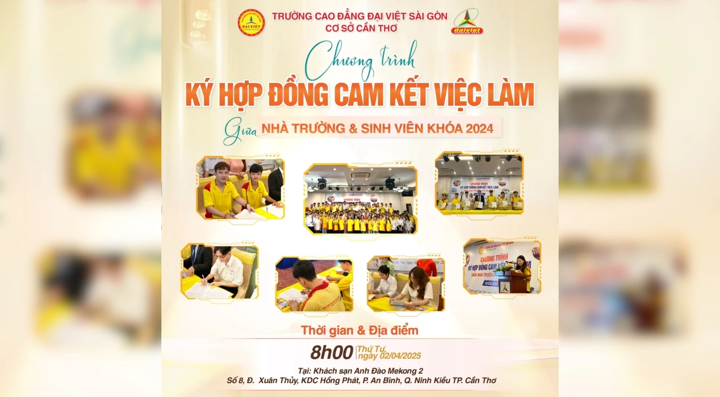 Thông Báo Chương Trình Ký Hợp Đồng Cam Kết Việc Làm - Khóa 2024