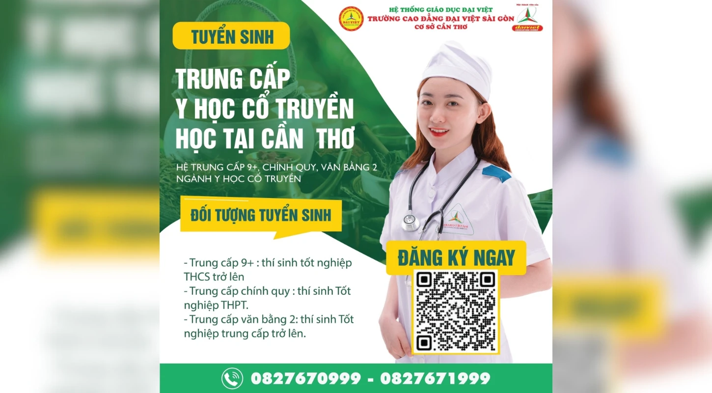 Thông Báo Tuyển Sinh Trung Cấp Y Học Cổ Truyền Học Tại Tp Cần Thơ