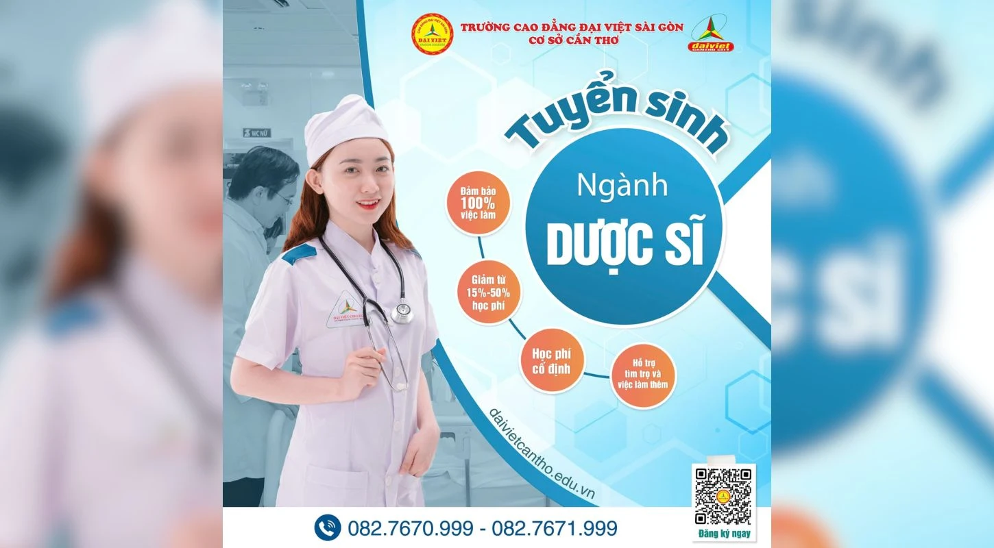 Trường Cao Đẳng Đại Việt Tp Cần Thơ Tuyển Sinh Ngành Cao Đẳng Dược