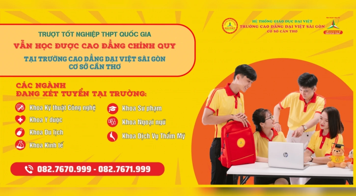 Trượt Tốt Nghiệp Thpt Vẫn Học Được Cao Đẳng Tại Đại Việt Tp Cần Thơ