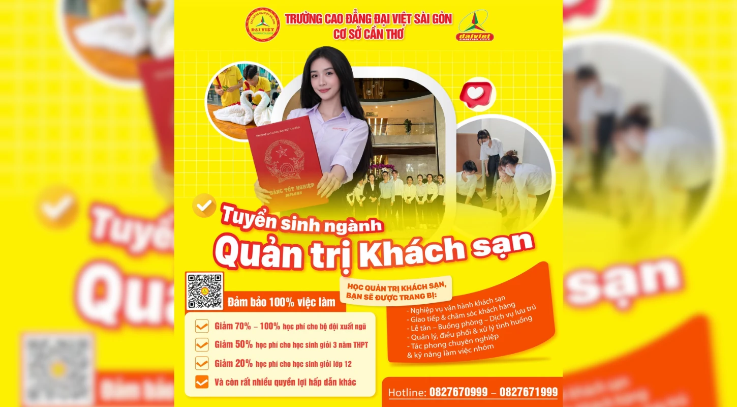 Tuyển sinh Cao đẳng Quản trị Khách sạn 2026