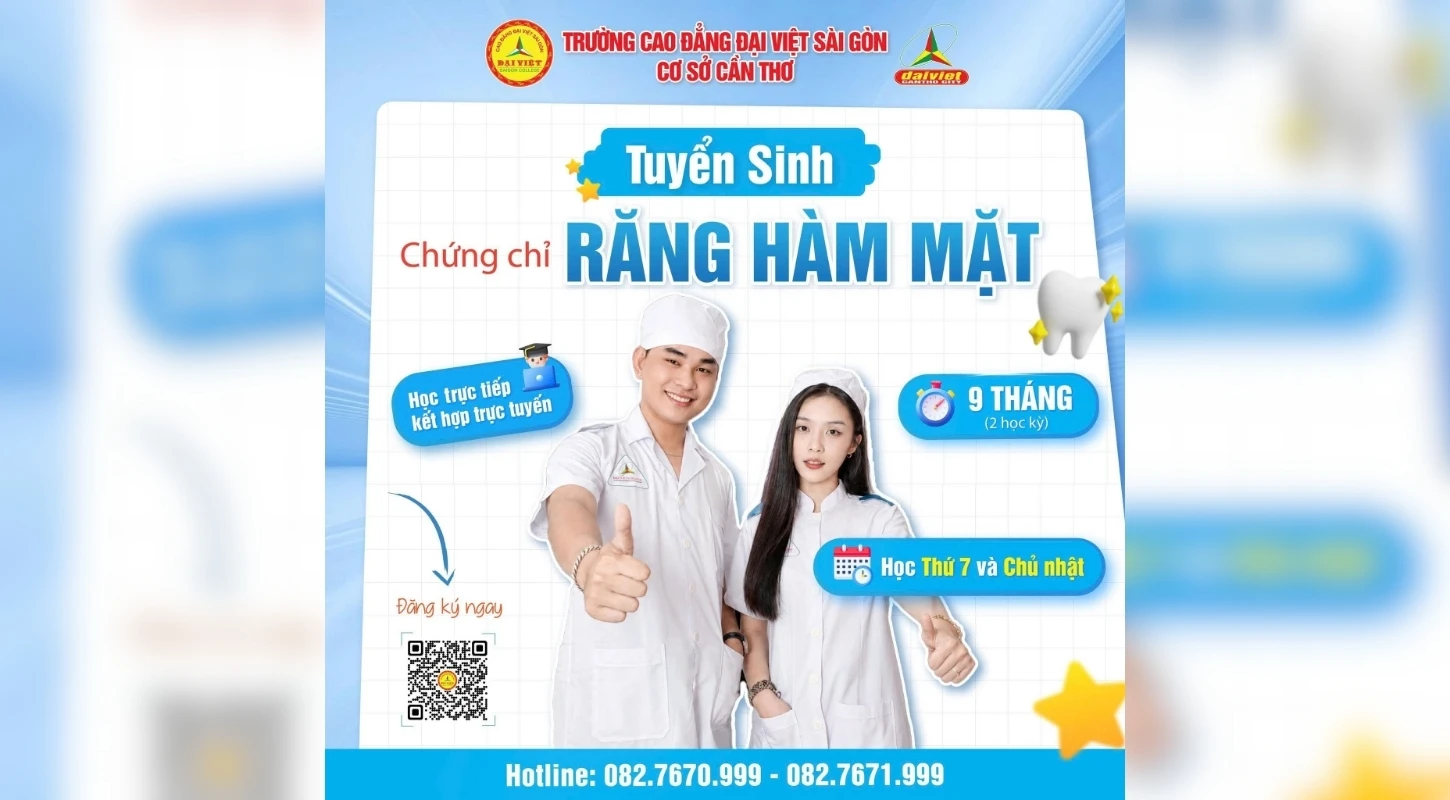 TUYỂN SINH KHÓA HỌC CHỨNG CHỈ RĂNG HÀM MẶT