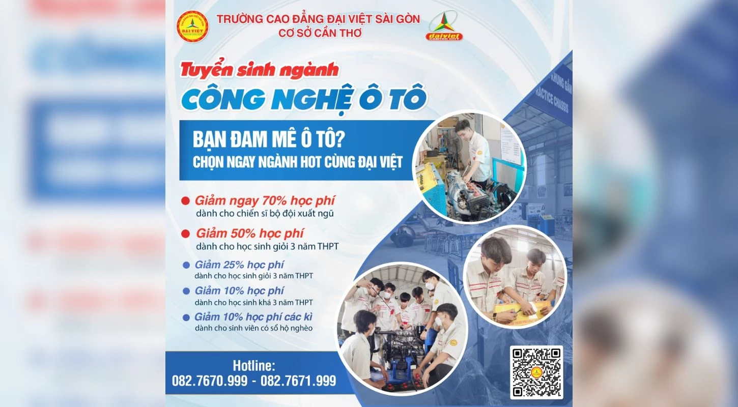 Tuyển Sinh Ngành Công Nghệ Ô Tô Năm 2025