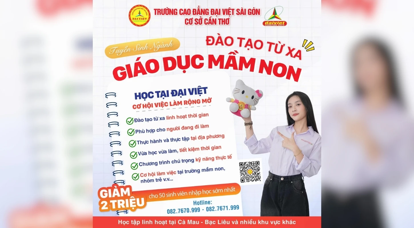 Tuyển Sinh Ngành Giáo Dục Mầm Non Đào Tạo Từ Xa Năm 2026
