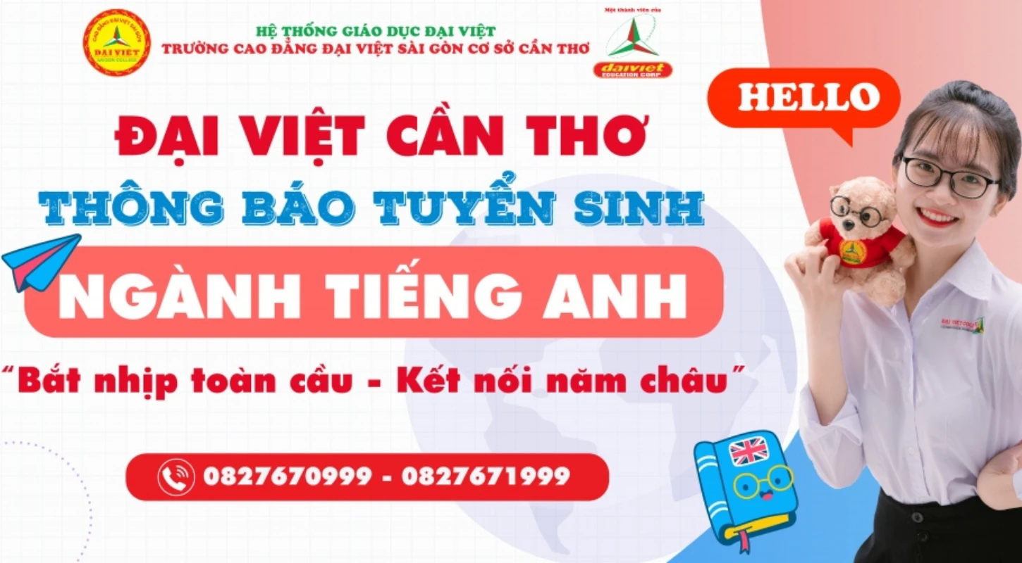 Tuyển Sinh Ngành Tiếng Anh Tại Đại Việt Tp Cần Thơ