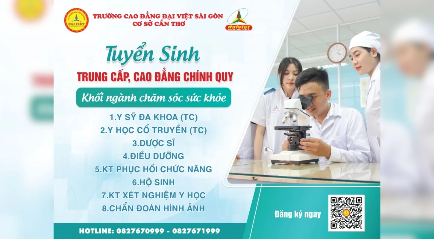 Tuyển Sinh Trung Cấp, Cao Đẳng Chính Quy Khối Ngành Sức Khỏe 2024