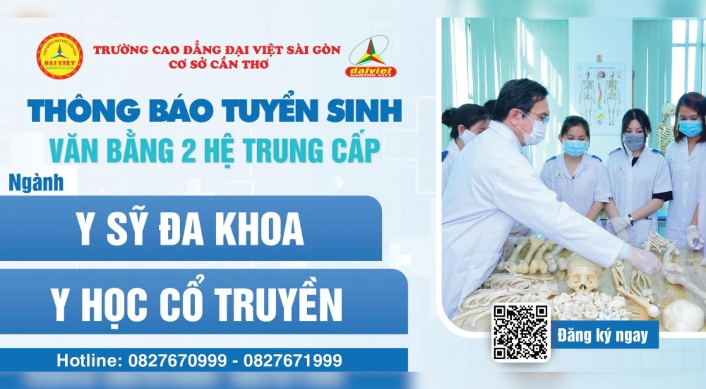 Tuyển Sinh Văn Bằng 2 Trung Cấp Y Sĩ Đa Khoa & Y Học Cổ Truyền Cần Thơ